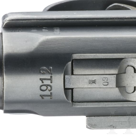A Luger pistol by Erfurt, 1912, no hold-open