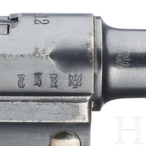 A Luger pistol by Erfurt, 1912