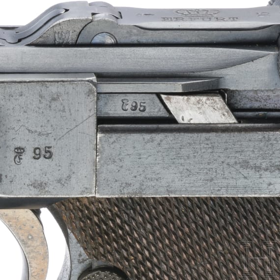 A Luger pistol by Erfurt, 1912