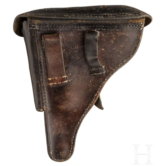 A Luger pistol by Erfurt, 1912, EWB, with holster