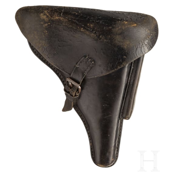 A Luger pistol by Erfurt, 1912, EWB, with holster