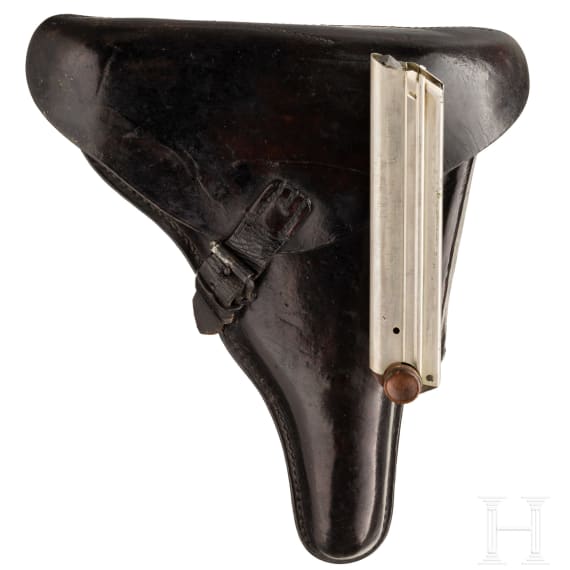 A Luger pistol by Erfurt, 1913, with holster
