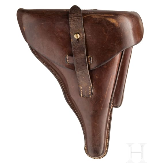 Pistole 08, Erfurt 1913, Simson-Rework, Landj&auml;gerei, mit Koffertasche