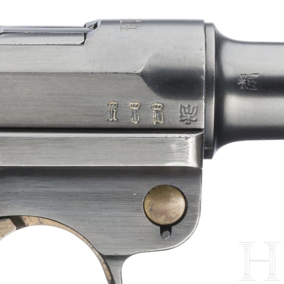 A Luger pistole by Erfurt, 1914