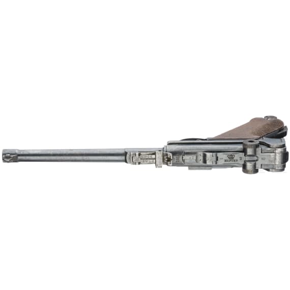 An Artillery Luger by Erfurt, 1914, with holster and shoulder stock