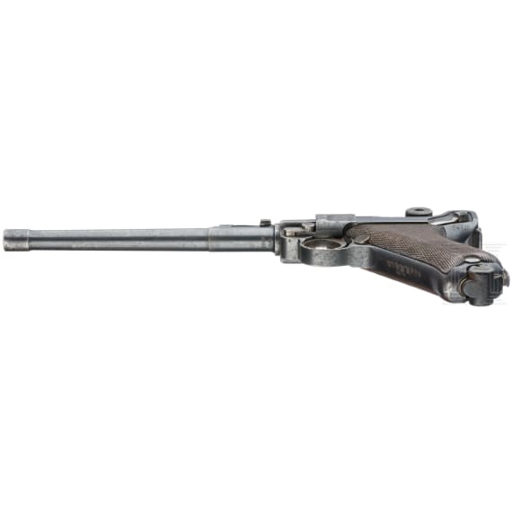 An Artillery Luger by Erfurt, 1914, with holster and shoulder stock