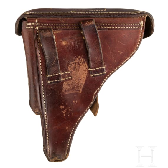 A Luger pistol by Erfurt, 1917, with holster