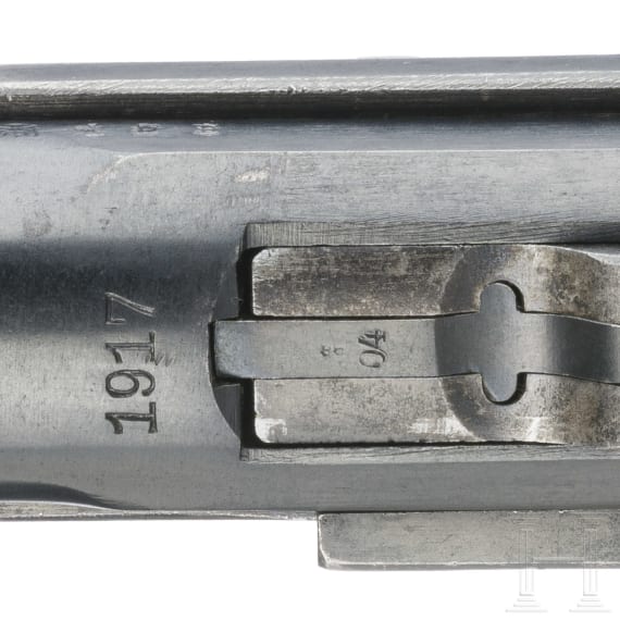 A Luger pistol by Erfurt, 1917, with holster