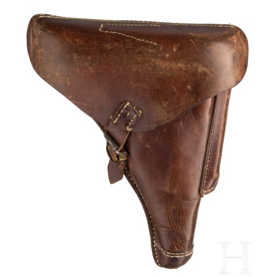 A Luger pistol by Erfurt, 1917, with holster