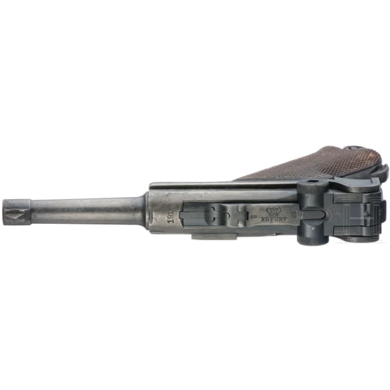 A Luger pistol by Erfurt, 1918, with holster