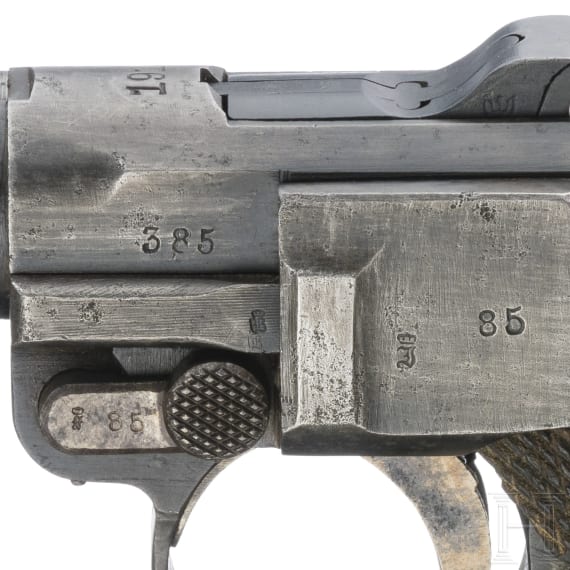 A Luger pistol by Erfurt, 1918, with holster