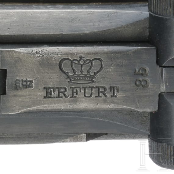 A Luger pistol by Erfurt, 1918, with holster