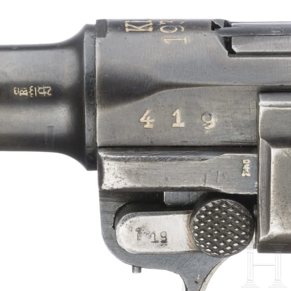 A Luger pistol by Erfurt, "Kl 1933"