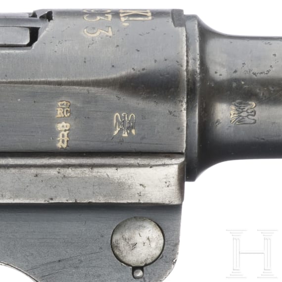 A Luger pistol by Erfurt, "Kl 1933"