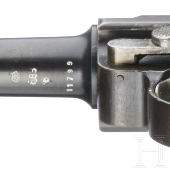 A Krieghoff Luger, 1941, Luftwaffe, with holster and two matching magazines