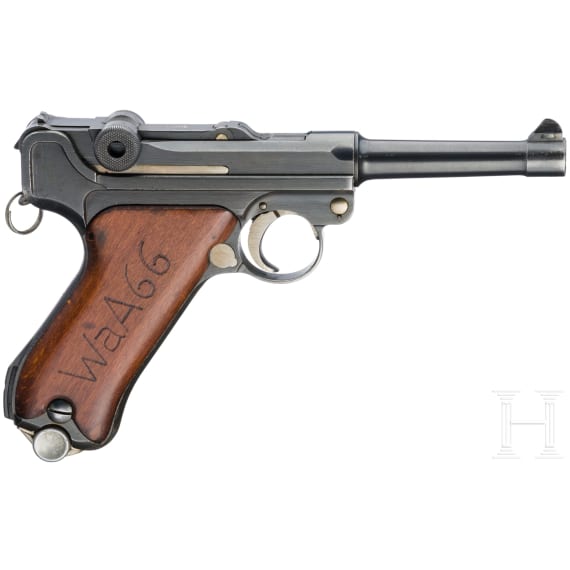 A Luger pistol by Mauser, prototype, with holster