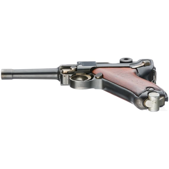 A Luger pistol by Mauser, prototype, with holster