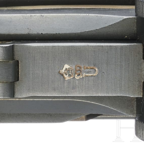 A Luger pistol by Mauser, prototype, with holster