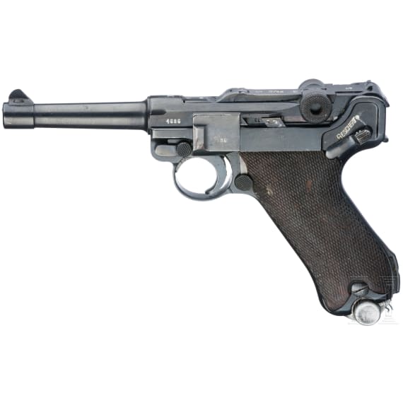 A Luger pistol by Mauser, code "K - S/42"