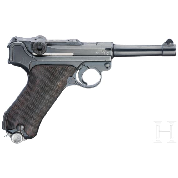 A Luger pistol by Mauser, code "K - S/42"