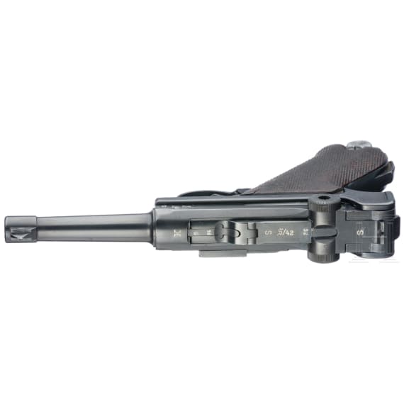 A Luger pistol by Mauser, code "K - S/42"