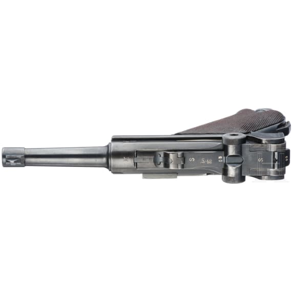 A Luger pistol by Mauser, code "K - S/42", with holster, Kriegsmarine