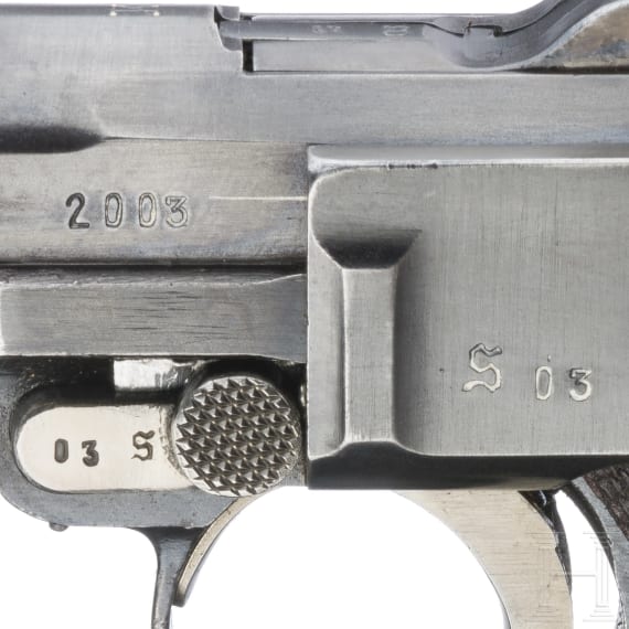 A Luger pistol by Mauser, code "K - S/42", with holster, Kriegsmarine