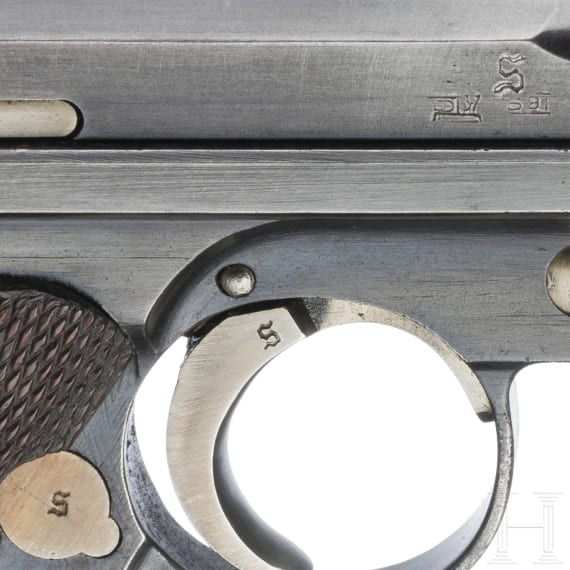 A Luger pistol by Mauser, code "K - S/42", with holster, Kriegsmarine