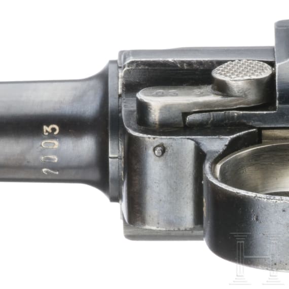 A Luger pistol by Mauser, code "K - S/42", with holster, Kriegsmarine