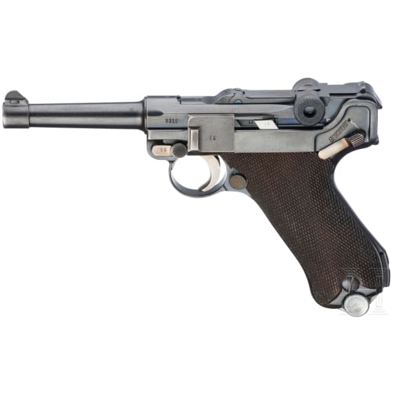 A Luger pistol by Mauser, code "G - S/42"