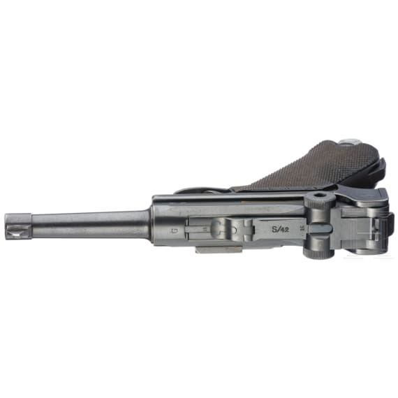 A Luger pistol by Mauser, code "G - S/42"