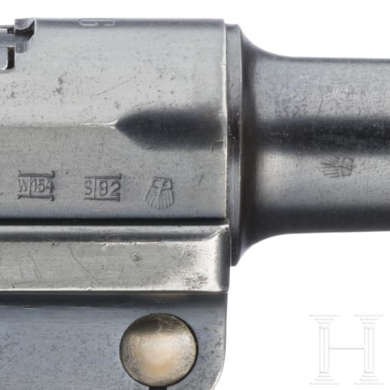 A Luger pistol by Mauser, code "G - S/42"