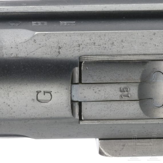 A Luger pistol by Mauser, code "G - S/42"