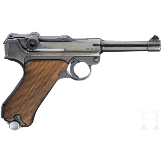 Pistole 08, Mauser, Code "G - S/42", mit Koffertasche