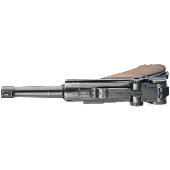 Pistole 08, Mauser, Code "G - S/42", mit Koffertasche