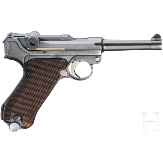 Pistole 08, Mauser, Code "G - S42", mit Koffertasche, Kriegsmarine