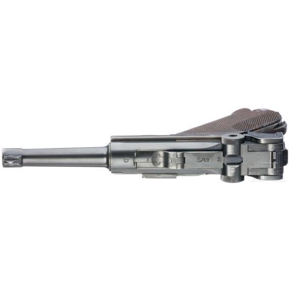 Pistole 08, Mauser, Code "G - S42", mit Koffertasche, Kriegsmarine