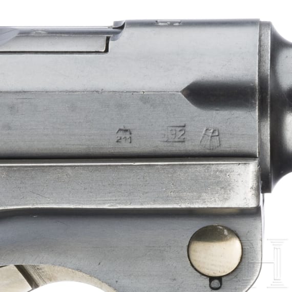 Pistole 08, Mauser, Code "G - S42", mit Koffertasche, Kriegsmarine