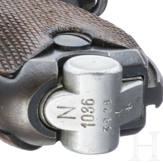 Pistole 08, Mauser, Code "G - S42", mit Koffertasche, Kriegsmarine