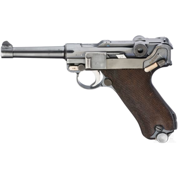 Pistole 08, Mauser, Code "G - S42", mit Koffertasche, Kriegsmarine