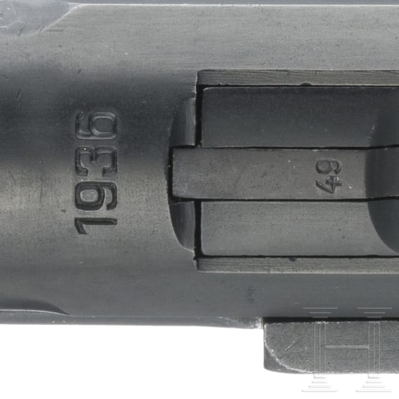 Pistole 08, Mauser, Code "1936 - S/42", mit Koffertasche
