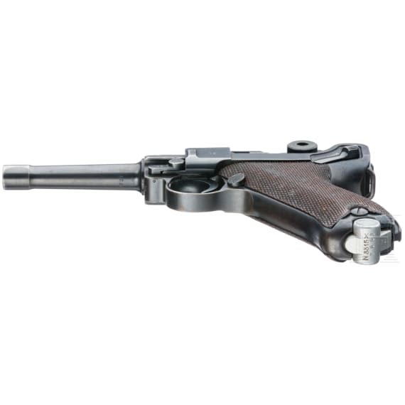 Pistole 08, Mauser, Code "1936 - S/42", mit Koffertasche, Kriegsmarine
