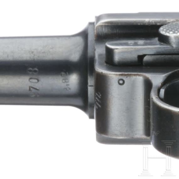 Pistole 08, Mauser, Code "1936 - S/42", mit Koffertasche, Kriegsmarine