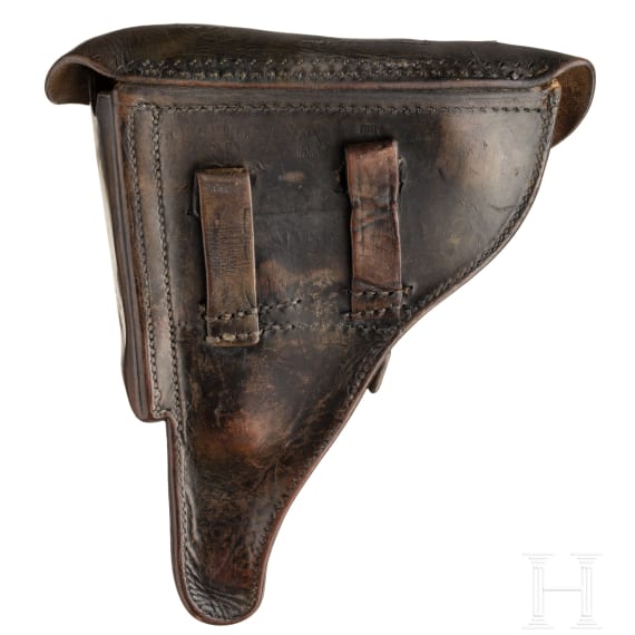 Pistole 08, Mauser, Code "1937 - S/42", mit Tasche, Kriegsmarine