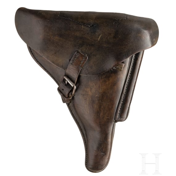 Pistole 08, Mauser, Code "1937 - S/42", mit Tasche, Kriegsmarine