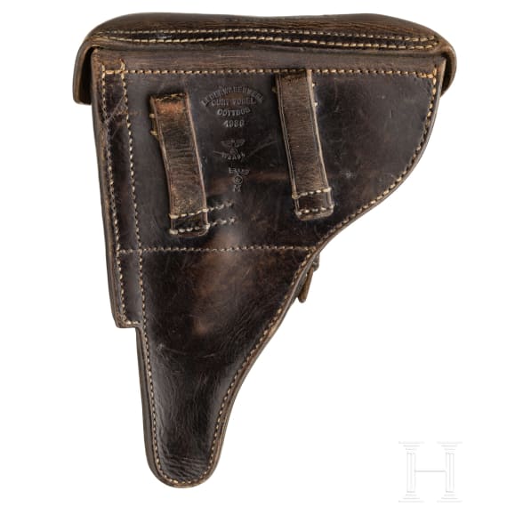 Pistole 08, Mauser, Code "1938 - S/42", mit Koffertasche, Kriegsmarine