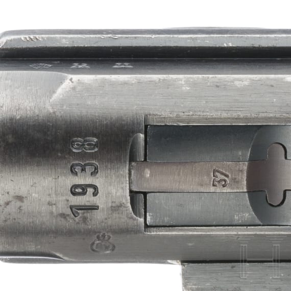 Pistole 08, Mauser, Code "1938 - S/42", mit Koffertasche, Kriegsmarine