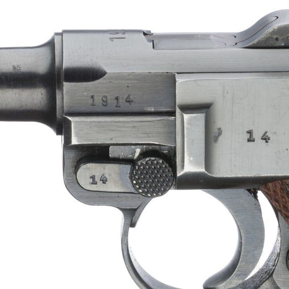 Pistole 08, Mauser, Code "1938 - S/42", mit Koffertasche, Marine