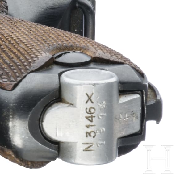 Pistole 08, Mauser, Code "1938 - S/42", mit Koffertasche, Marine