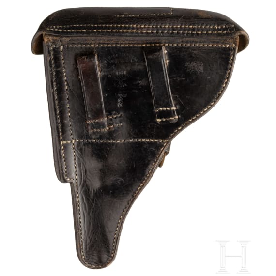 A Luger pistol by Mauser, code "1938 - S/42", with holster; Kriegsmarine
